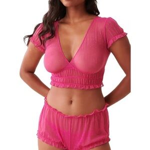 La Vie en Rose Swiss Dot Mesh Set